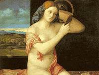 Young Woman Holding a Mirror Young Woman Holding a Mirror