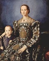Eleonora of Toledo with her son Giovanni de' Medici Eleonora of Toledo with her son Giovanni de' Medici