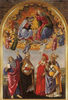 Coronation of the Virgin with the Saints John the Evangelist Augustine Jerome and Eligius Coronation of the Virgin with the Saints John the Evangelist Augustine Jerome and Eligius