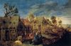 Village Scene with Men Drinking Village Scene with Men Drinking