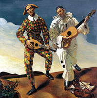 Harlequin and Pierrot