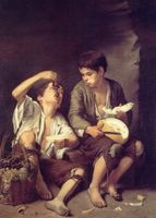 Beggar Boys Eating Grapes and Melons