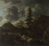 A Torrent in a Mountainous Landscape A Torrent in a Mountainous Landscape