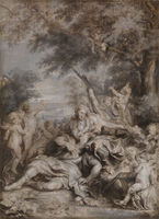 Rinaldo conquered by Love for Armida