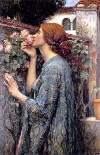 Image result for john williams waterhouse paintings smelling roses