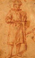 A Man Weighing Meat