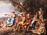 Bacchanal Before a Statue of Pan
