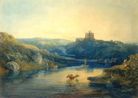 Norham Castle on the Tweed Sunrise Norham Castle on the Tweed Sunrise