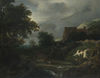 A Bleaching Ground in a Hollow by a Cottage A Bleaching Ground in a Hollow by a Cottage