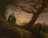 Two Men Contemplating the Moon Two Men Contemplating the Moon