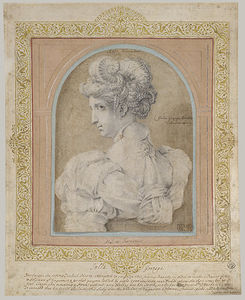 Bust of a Woman with an Elaborate Coiffure