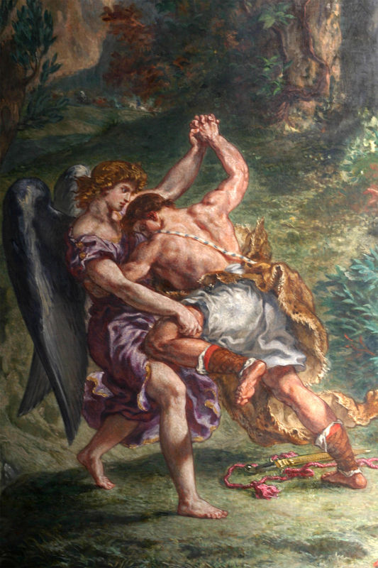 Image result for jacob and the angel paintings