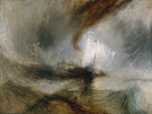 Snow Storm Steam Boat Off A Harbour S Mouth Artble Com
