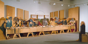 Self-Portrait Looking at The Last Supper Self-Portrait Looking at The Last Supper
