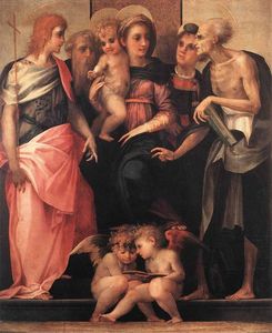 Madonna Enthroned with Four Saints Madonna Enthroned with Four Saints