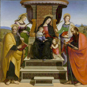 Madonna and Child Enthroned with Saints Madonna and Child Enthroned with Saints