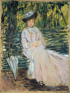 Woman Seated on a Bench