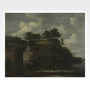 Three Watermills with Washerwomen