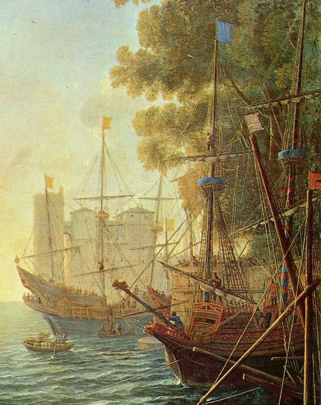 Seaport with the Embarkation of Saint Ursula | artble.com