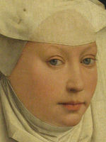 Cropped - Lady Wearing a Gauze Headdress Lady Wearing a Gauze Headdress