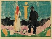 The Lonely Ones, Edvard Munch Wanderer above the Sea of Fog