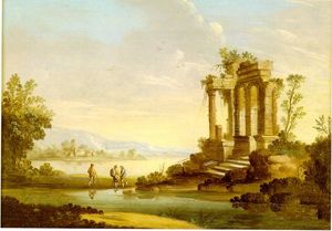 Landscape with Temple Ruins