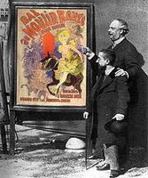 Jules Chéret showing his circus poster work to Henri de Toulouse-Lautrec The Circus