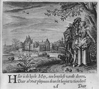 Jacob Cats' book 'Marriage' Double Portrait of a Couple