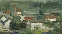 Cropped - View of Auvers sur Oise View of Auvers sur Oise