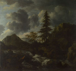 A Torrent in a Mountainous Landscape
