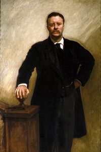 The Official White House portrait of President Theodore Roosevelt