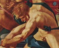 Moses Defending the Daughters of Jethro