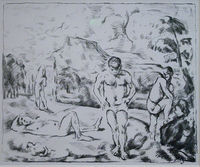 Sketch of Bathers The Large Bathers
