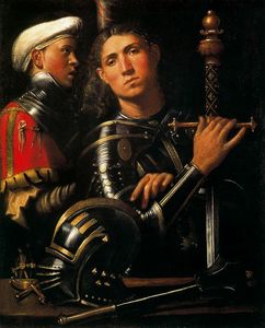 Portrait of Warrior with his Equerry