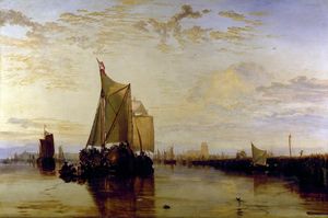 Dort or Dordrecht the Dort Packet-boat From Rotterdam Becalmed