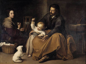 The Holy Family with a Little Bird