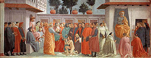 Raising of the Son of Theophilus and St. Peter Enthroned Raising of the Son of Theophilus and St. Peter Enthroned
