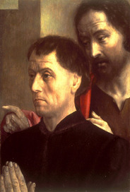Portrait of a Man at Prayer with Saint John the Baptist