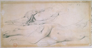 Double Study for Odalisque with Slave Double Study for Odalisque with Slave