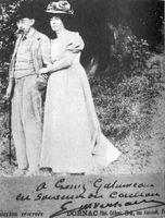 Emile Verhaeren and his wife Marthe Massin La Chahut