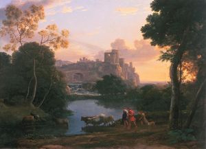 View of Tivoli at Sunset