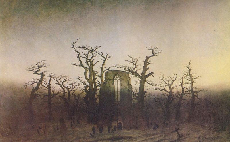 Caspar David Friedrich: Abtei im Eichwald, 1810