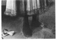 Infra-red Giovanni´s feet The Arnolfini Portrait