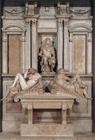 An example of Michelangelo's work at the Medici Chapel Galerie of Francois I