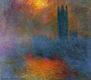 Houses of Parliament: Sun Breaking through the Fog