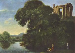 Landscape with the Temple of Vesta in Tivoli Landscape with the Temple of Vesta in Tivoli
