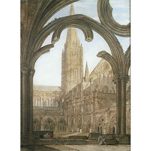 South View of Salisbury Cathedral from the Cloister South View of Salisbury Cathedral from the Cloister