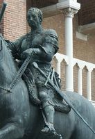 Erasmo da Narni astride his horse Equestrian Statue of Gattamelata