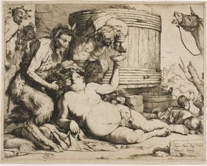 Silenus at the Wine Vat. Silenus at the Wine Vat.