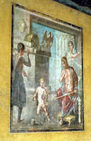 The Pompeiian Wall The Infant Hercules Strangling Serpents in his Cradle